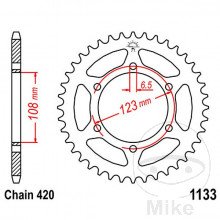 ZEBATKA TYL JTR1133 Z53 CAR420 7275217 derbi senda