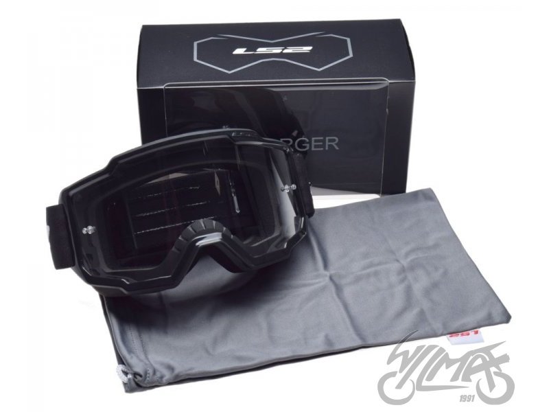 GOGLE LS2 CHARGER CZARNE CLEAR VISIOR AK7202001012