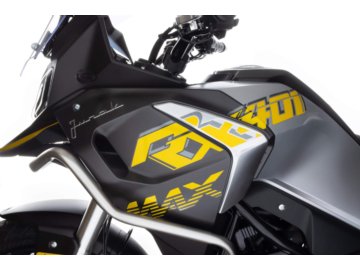 JUNAK RX401 CZARNY 02796 z kuframi, prawo jazdy A2