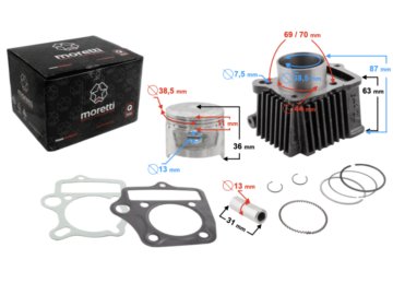 CYLINDER MORETTI 4T 50CCM 139FMB 5905220820009 bie