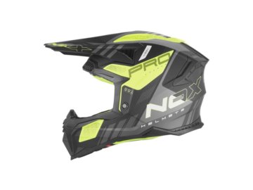 KASK NOX  STORM CZARNY MAT/ZOLT FLUO N634SYMB/M