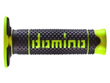 MANETKI DOMINO OFF ROAD PYRAMID CZARNO-ZOLTE FLUO