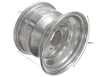 FELGA TYL 8X7 3 OTOWORY ATV 5905220840830