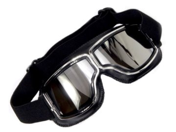 GOGLE RETRO R-03 SREBRNA SZYBA ROY06322