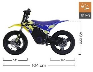 MRF eJOY PIT BIKE 350 MX ZOLTY 084332 ELEKTRYCZNY