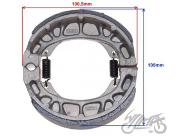 SZCZEKA HAMULCA 4T ZD4222 skuter 50ccm  PARA