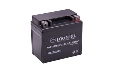 AKUMULATOR MORETTI YTZ7S YTX5-BS MTZ7S junak 125
