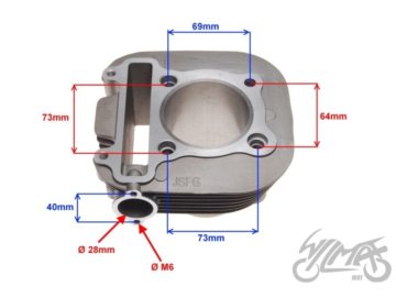 CYLINDER ATV 250 71,00  LONCIN ZRT0020