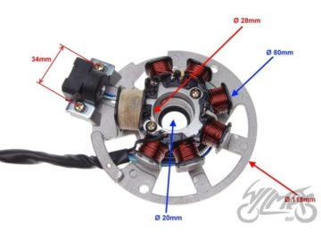 ISKROWNIK KEEWAY 2T 50ccm 6 PRZEWODOW ZB2002