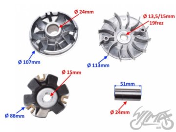 WARIATOR 4T 125, 150 CCM GY6 STD01035 ip000493