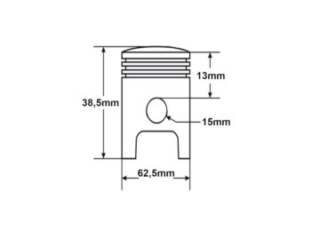 TLOK ATV200 62,50 PIN 15MM WANGYE ROY03761
