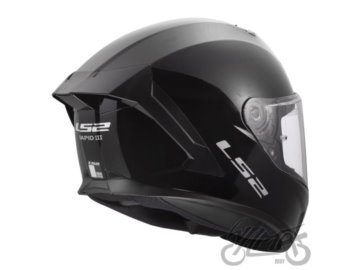 KASK LS2 FF820 RAPID III SOLID GLOSS BLACK XXL