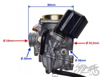 GAZNIK 4T SKUTER 18MM METALOWA POKRYWA ZD3001C