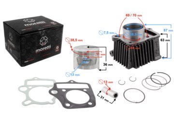 CYLINDER MORETTI 4T 50CCM 139FMB 5905220820009 bie