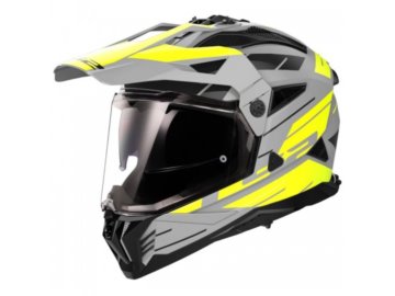 KASK LS2 MX702 PIONEER II NAMIB M. GREY  YELLOW M