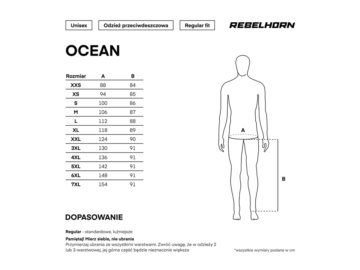 SPODNIE PRZECIWDESZCZOWE REBELHORN OCEAN BLACK XXS