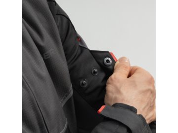 KURTKA BROGER GRID BLACK DARK GREY RED XL