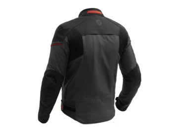 KURTKA BROGER GRID BLACK DARK GREY RED XL