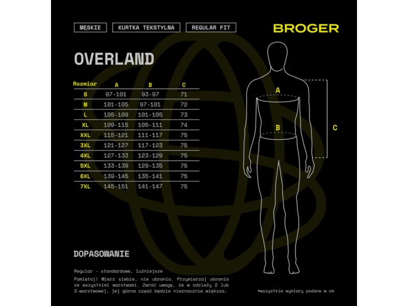KURTKA BROGER OVERLAND BLACK L