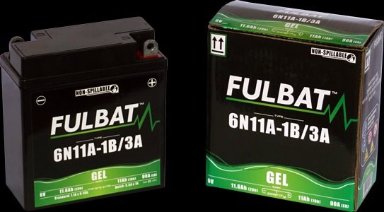 AKUMULATOR FULBAT 6N11A-1B/3A  ZELOWY BEZOSBLUBOWY