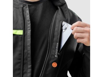 KURTKA OZONE NEO BLACK FLUO YELLOW XL