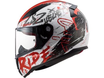 KASK LS2 FF353 RAPID NAUGHTY WHITE RED XXL