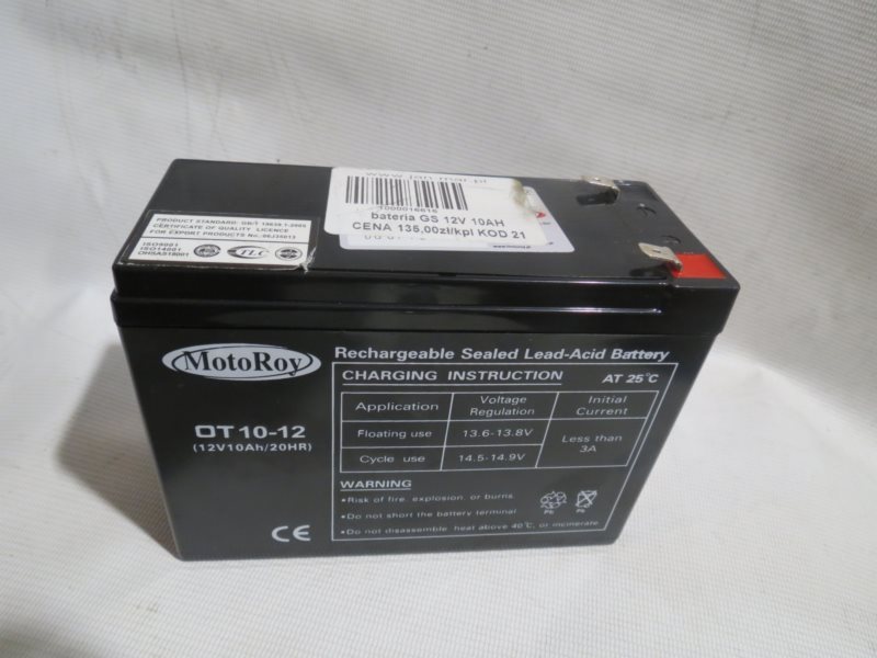 AKUMULATOR GS 12V 10AH ROY07729