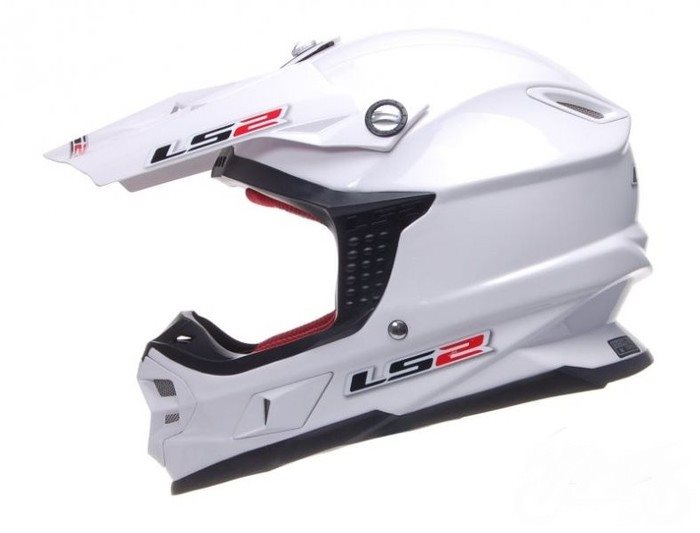 KASK LS2 MX456 SINGLE MONO WHITE ENDURO L