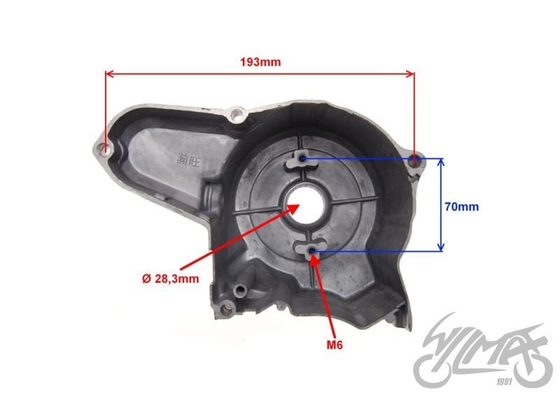 POKRYWA SILNIKA LEWA STATORA 4T 2 CEWKI ZC0058