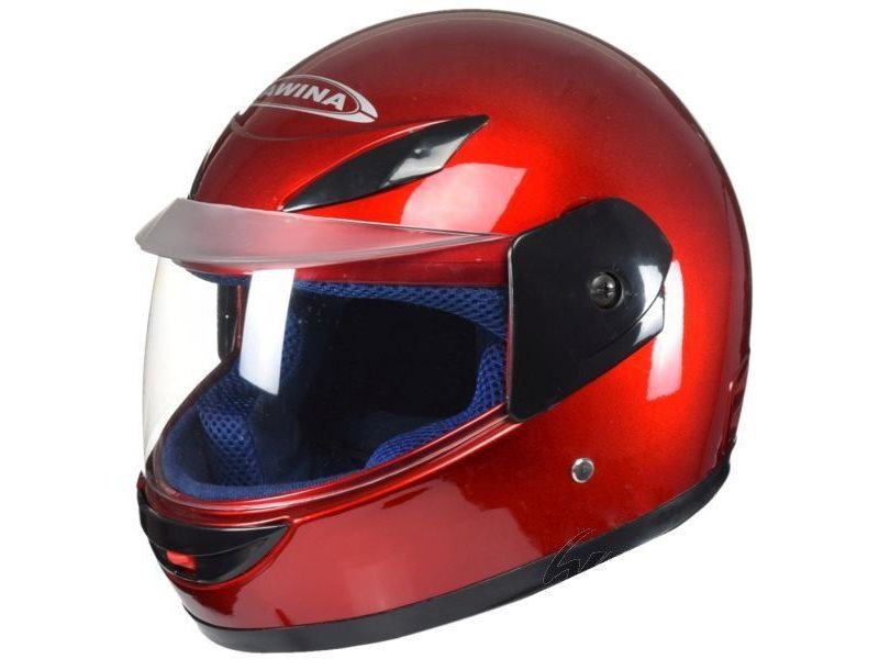 KASK AWINA MINI CZERWONY JUNIOR DZIECECY