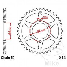 ZEBATKA TYL 814-45 2300084 7272248 PN