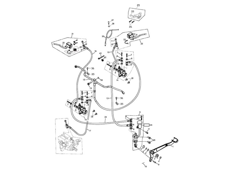 POMPA HAMULCA 45502-256-000 ADLY ATV 320S POZ.14