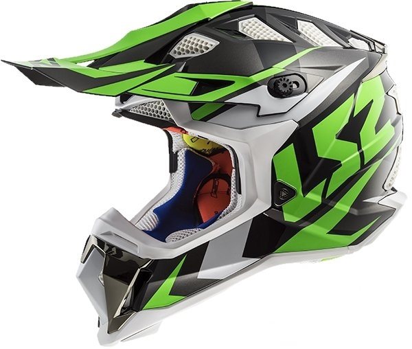 KASK LS2 MX470 SUBVERTER NIMBLE BL/WHITE GREEN XL