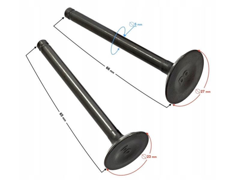 ZAWORY KPL  DO 130CCM 5906312736345