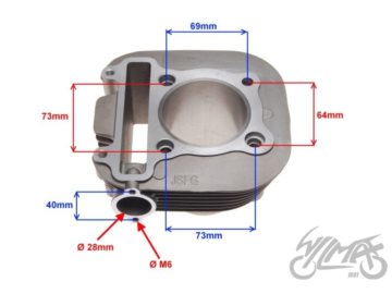 CYLINDER ATV 250 71,00  LONCIN ZRT0020