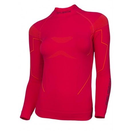 BLUZA DAMSKA BRUBECK THERMO MALINOWA XL