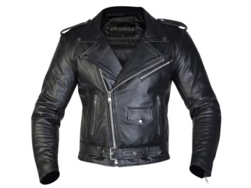 KURTKA OZONE RAMONES SKORA BLACK 9XL