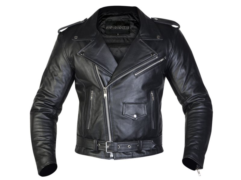 KURTKA OZONE RAMONES SKORA BLACK 9XL