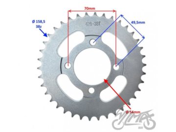 ZEBATKA TYL OGAR900 428 Z38 ROG7001B