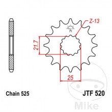 ZEBATKA PRZOD JTF520 Z17